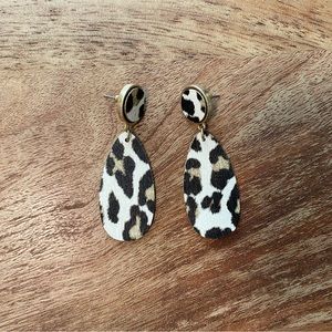 Cheetah print earrings